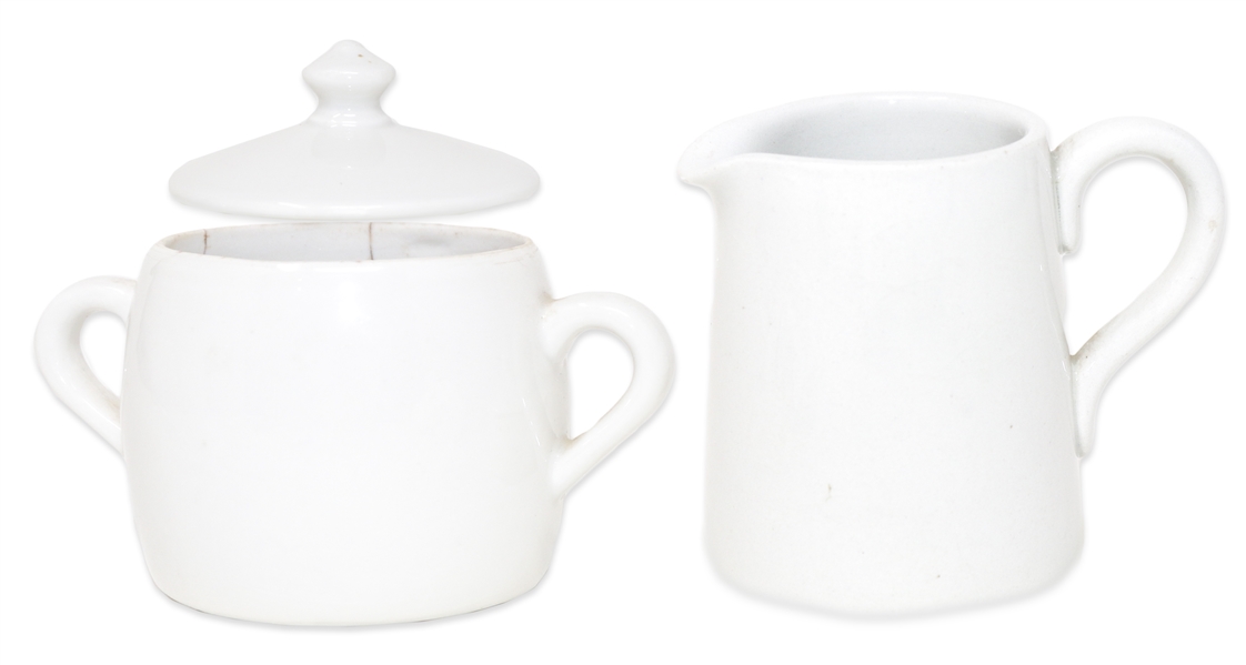 Sugar and Creamer Set Owned by the Kennedy Family -- From Sotheby's 2005 Sale, ''Property From Kennedy Family Homes''
