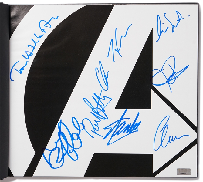 Stan Lee and Cast-Signed ''The Art of the Avengers'' Coffee Table Book