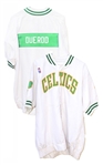 Terry Duerods Boston Celtics Warm-up Away Jacket -- With Duerod on Back and Celtics on Front