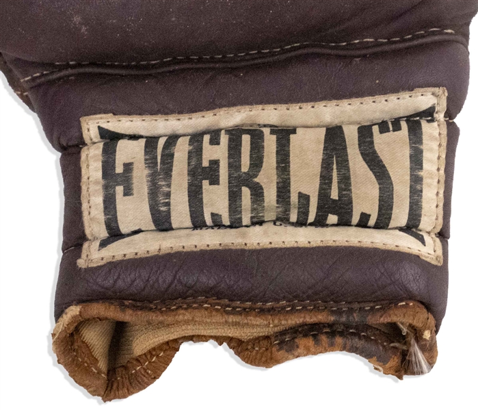 Bruce Lee Owned & Used Everlast Boxing Gloves