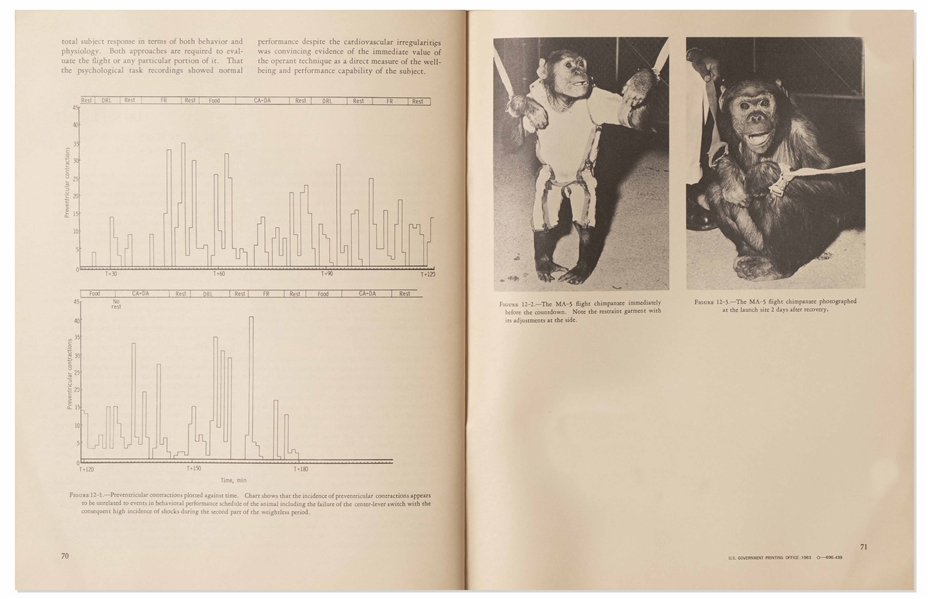 NASA Report from 1963 on the Results of the Mercury Flights of Chimpanzees