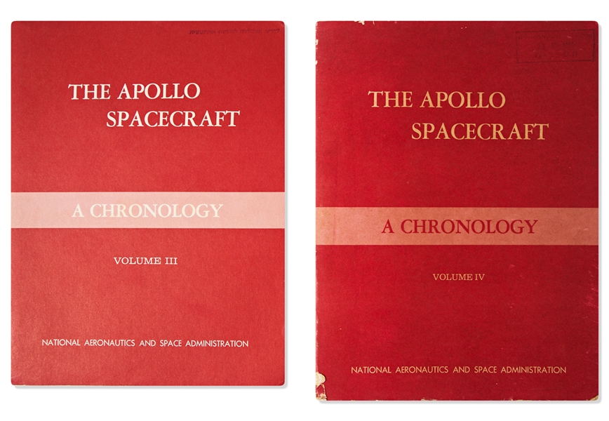 ''The Apollo Spacecraft: A Chronology'' Complete 4-Volume First Edition Set Published 1969-1978