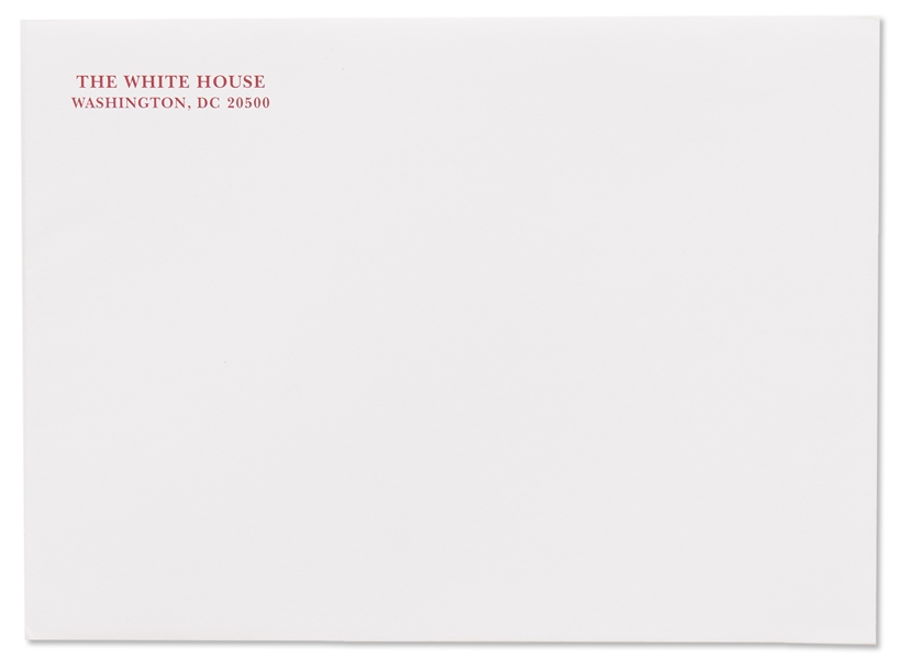 Donald and Melania Trump White House Christmas Thank You Card