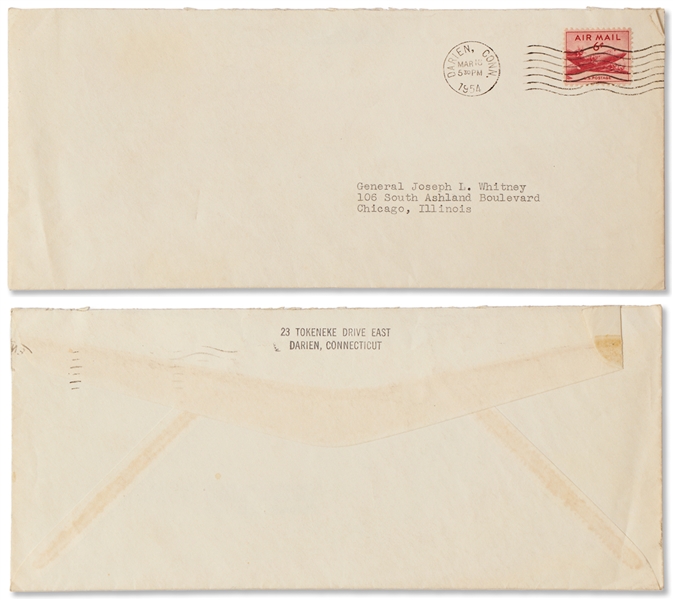 Charles Lindbergh Letter Signed -- With Full ''Charles A. Lindbergh'' Signature