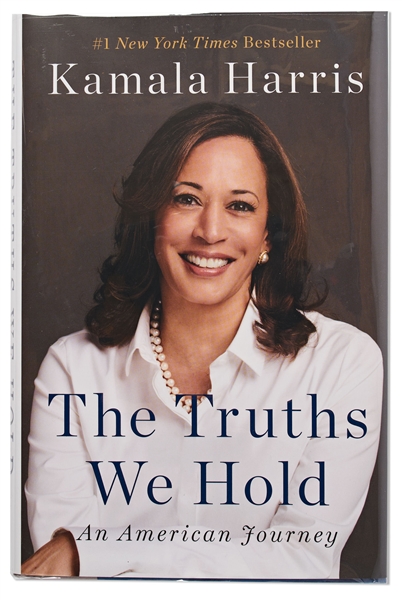 Kamala Harris Signed First Edition of Her Memoir ''The Truths We Hold''