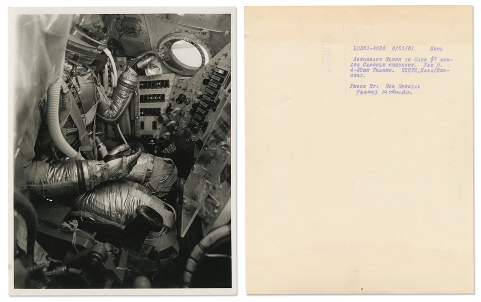 Lot of 12 Original NASA Photos Taken by the U.S. Air Force -- Spanning Projects Mercury & Gemini