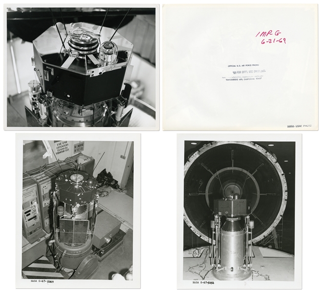 Lot of 27 NASA Photos from the Explorer Program -- 7 with NASA Backstamps and 20 with Goddard SFC Black Numbers