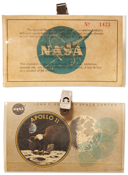 Official NASA Apollo 11 Launch Pass