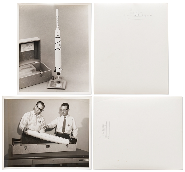 Lot of 34 Photos from the 1950s of U.S. Air Force Missile & Rocket Development -- With Ramo-Wooldridge & Space Technology Laboratories Backstamps