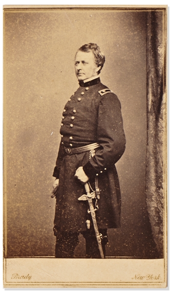 Civil War General Joseph Hooker CDV -- With Brady Backstamp