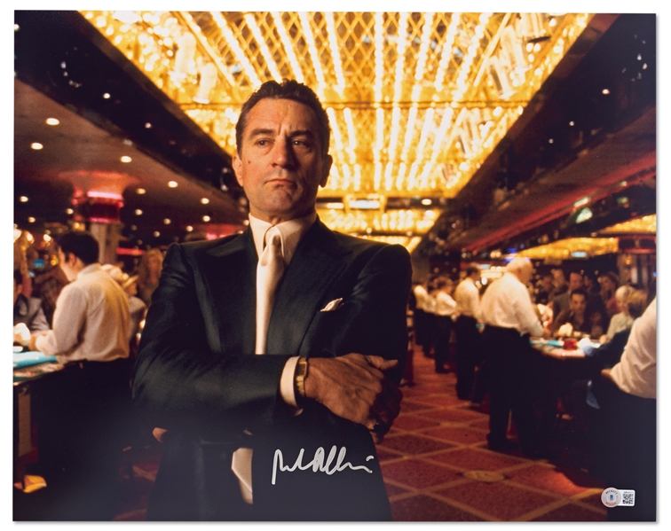 Robert De Niro Signed 20'' x 16'' Photo from ''Casino'' -- With Beckett COA