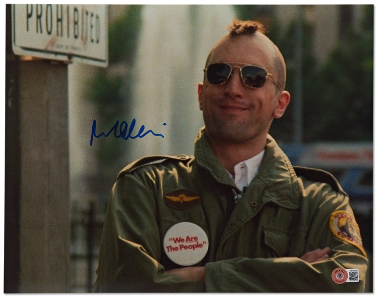 Robert De Niro Signed ''Taxi Driver'' 14'' x 11'' Photo