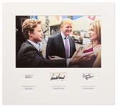 Autograph Display of Donald Trump, Billy Bush & Arianne Zucker from the Famous Access Hollywood Tape -- Display Measures 25 x 23 -- With PSA/DNA COA for Trumps Signature
