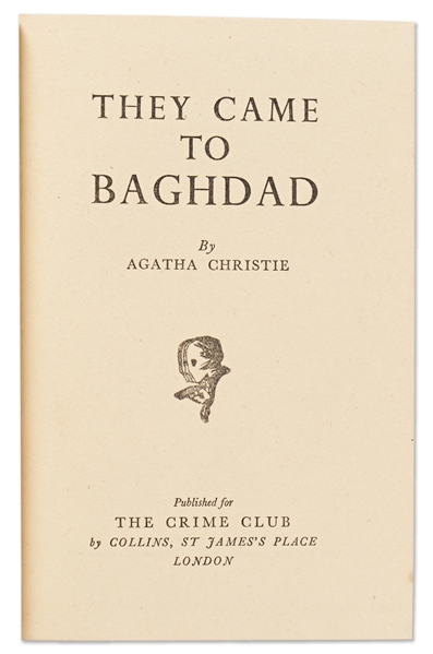 First Edition of Agatha Christie's Novel ''They Came to Baghdad''