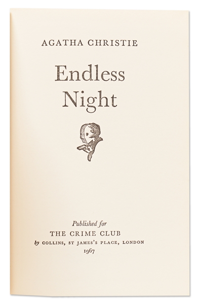 Agatha Christie's First Edition of Her Own Favorite Novel, ''Endless Night''