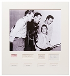 Photo Display of the Million Dollar Quartet Measuring Over 25 x 27, Signed by Elvis Presley, Johnny Cash, Jerry Lee Lewis & Carl Perkins -- With PSA/DNA or Epperson COAs for All