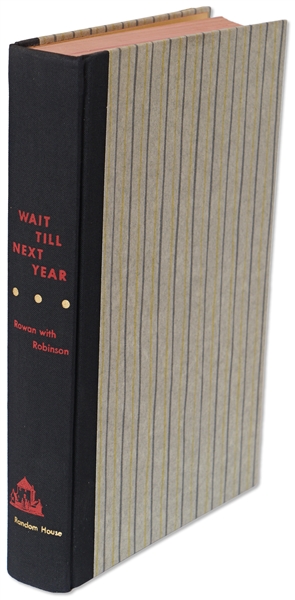 Jackie Robinson Signed First Printing of ''Wait Till Next Year: The Life Story of Jackie Robinson'' -- Uninscribed