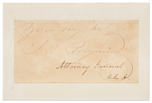Judah P. Benjamin Signature
