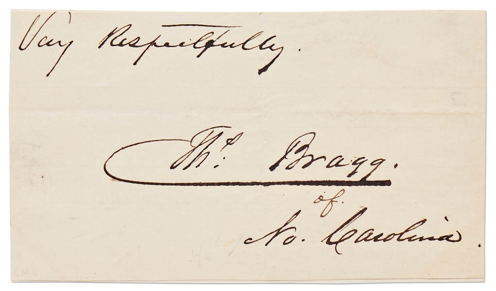 Signature of Thomas Bragg, CSA Attorney General