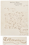 Stephen Mallory Letter Signed from June, 1861 on Confederate States, Navy Department Letterhead
