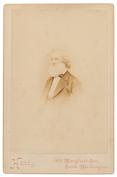 Cabinet Card of Civil War Naval Secretary Gideon Welles