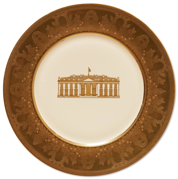 Bill Clinton White House China Service Plate from the Lenox Exhibit Collection