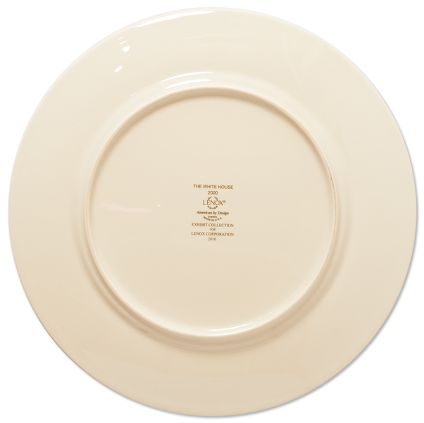 Bill Clinton White House China Service Plate from the Lenox Exhibit Collection