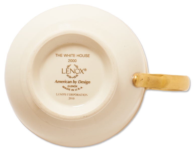 Bill Clinton White House China Cup & Saucer from the Lenox Exhibit Collection