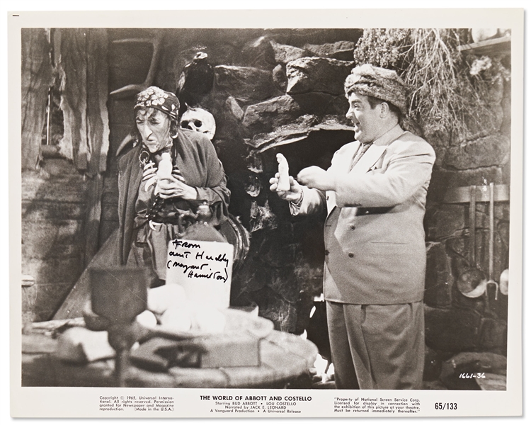 Margaret Hamilton Signed 10'' x 8'' Photo from ''The World of Abbott and Costello''