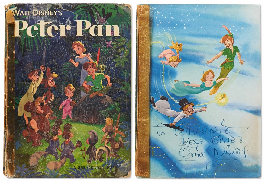 Walt Disney Signed Peter Pan Book -- With Phil Sears COA