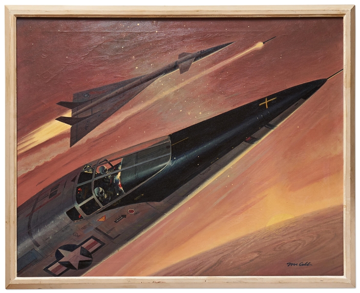 Robert McCall Oil on Canvas Painting Measuring 24'' x 30''