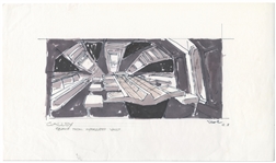 Early Concept Art for Alien, Done in 1977 -- Showing the Hypersleep Vault of the Nostromo Spaceship