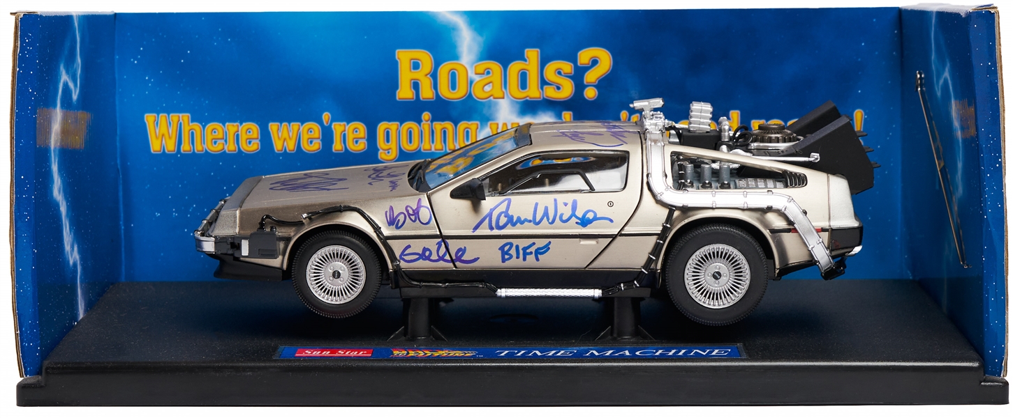 ''Back to the Future'' Cast-Signed DeLorean Including Michael J. Fox Signature