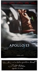 Fred Haise Signed Apollo 13 Movie Poster -- Houston, weve had a problem here!