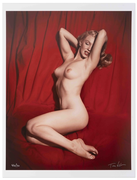 Tom Kelley Limited Edition Giclee Photograph of Marilyn Monroe -- ''Pose #6'' Photo Measures 17'' x 22''