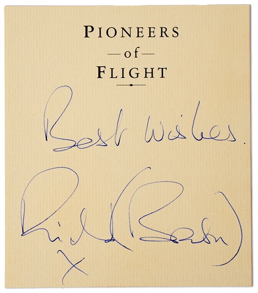 Richard Branson Signature -- With PSA/DNA COA