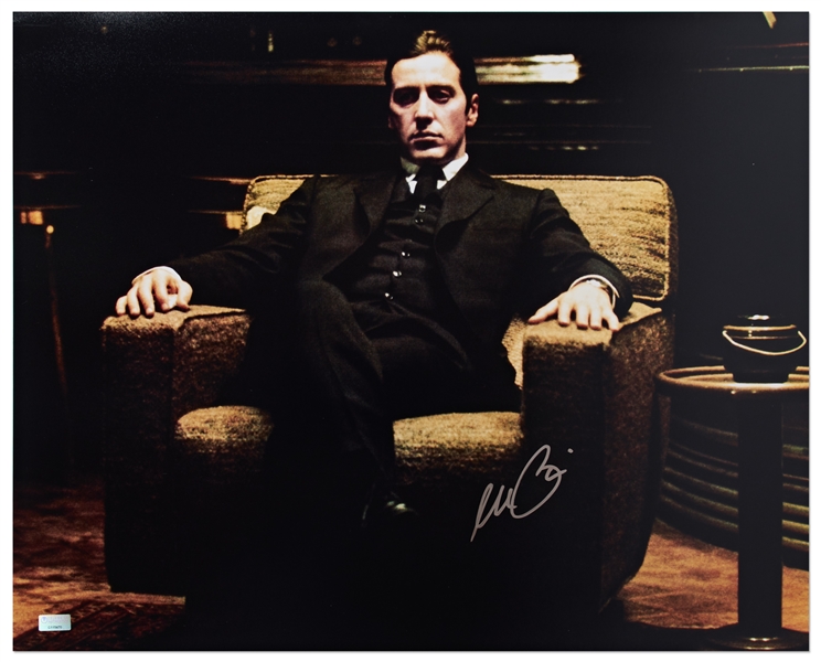 Al Pacino Signed 20'' x 16'' Photo as ''The Godfather''
