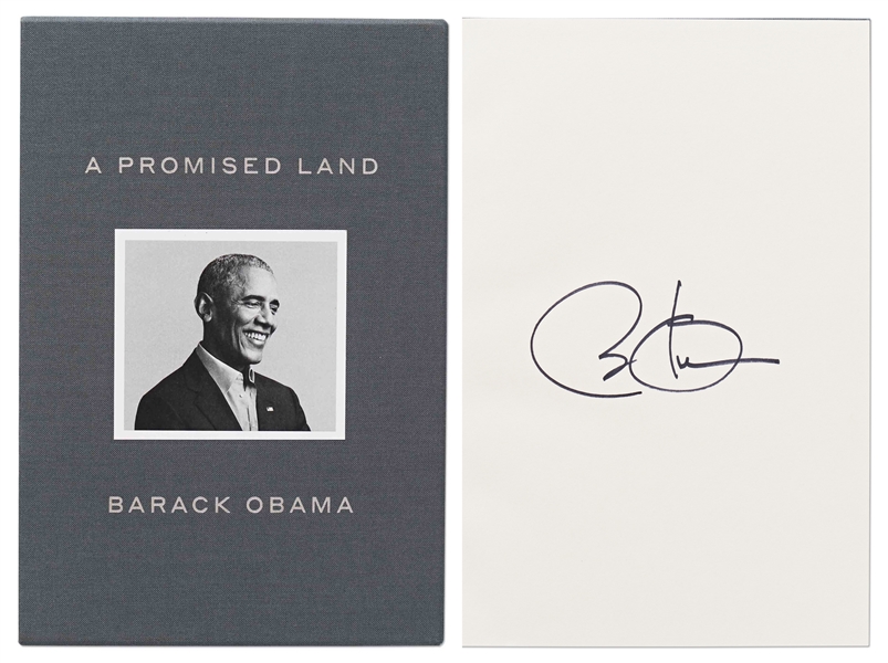 Barack Obama Signed Deluxe First Edition of ''A Promised Land'' -- With PSA/DNA COA