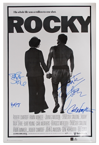 ''Rocky'' Cast-Signed Poster Including Sylvester Stallone -- With PSA/DNA COA
