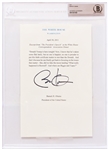 Barack Obama Signed Souvenir Speech From the 2011 White House Correspondents Dinner Where He Poked Fun of Donald Trump -- Donald Trump is here tonight! -- With Beckett Encapsulation