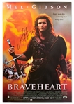 Mel Gibson Signed Poster for Braveheart