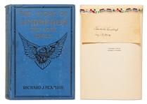 Charles Lindbergh Signature Within the 1927 First Edition of The Story of Lindbergh The Lone Eagle -- With PSA/DNA COA