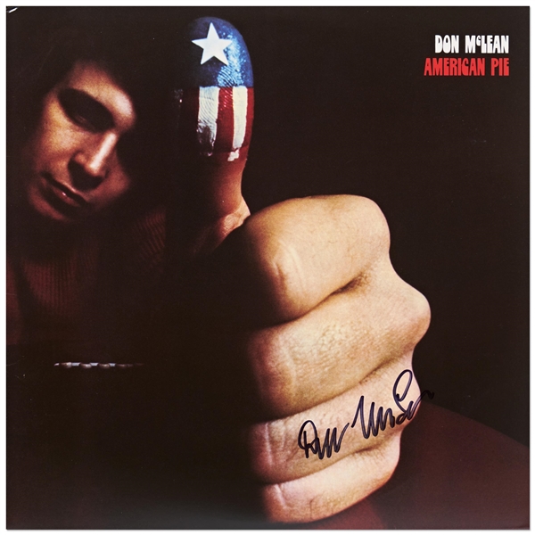 Don McLean Signed ''American Pie'' Album -- With Roger Epperson COA