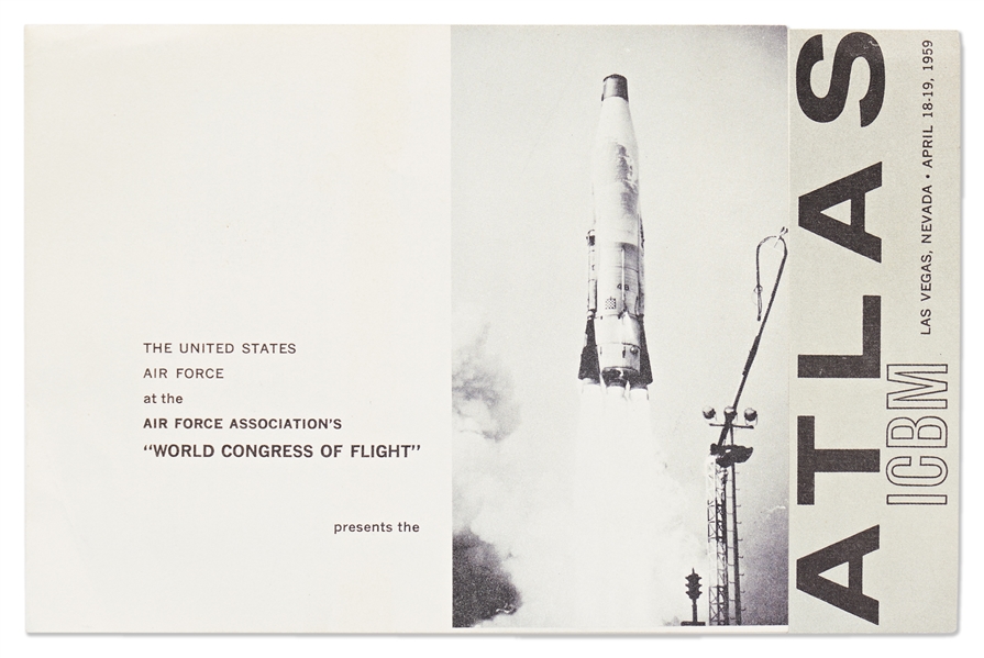 1959 Pamphlet Promoting the ATLAS ICBM -- The First ATLAS Missile Able to Launch Nuclear Weapons from Space