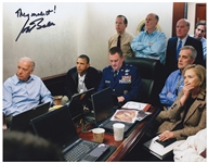 Joe Biden Signed Situation Room 14 x 11 Photo During the Raid on Osama bin Ladens Compound -- With PSA/DNA COA
