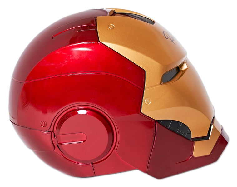 Robert Downey Jr. Signed ''Iron Man'' Helmet -- From the SWAU Private Signing, with Beckett Hologram COA