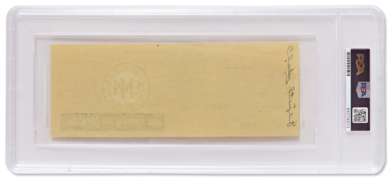 Jack Ruby Check Signed -- Encapsulated by PSA/DNA