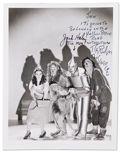 Ray Bolger and Jack Haley Signed ''Wizard of Oz'' 8'' x 10'' Publicity Still