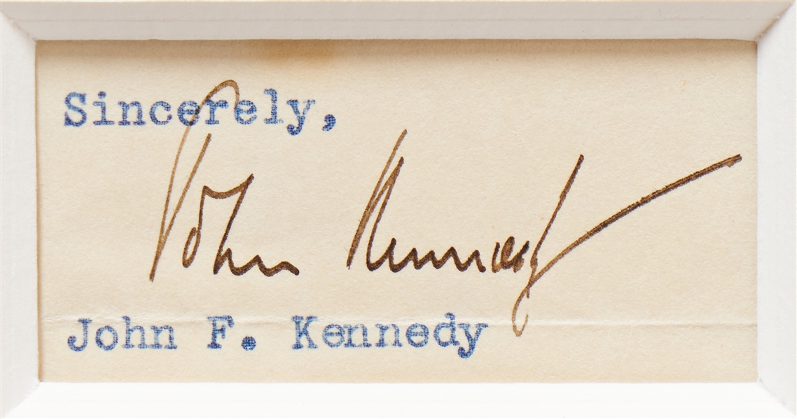 John F. Kennedy & Lee Harvey Oswald Signatures, Displayed with a Fabric Swatch from JFK's Limousine & Type III Photo of the Zapruder Film -- With University Archives & PSA/DNA COAs