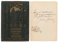 John Muir Signed First Edition of His Book, My First Summer in the Sierra